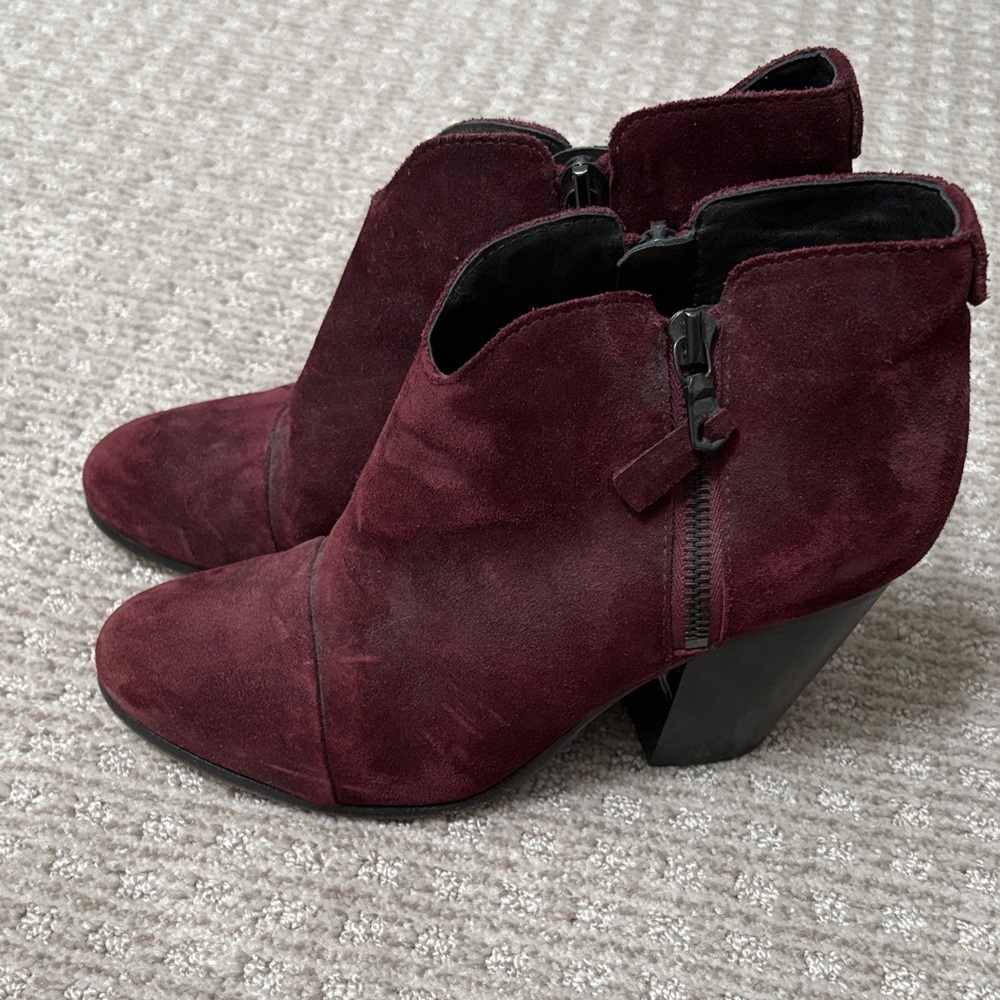 rag & bone suede Booties